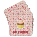 Sweet Cupcakes Cork Coaster - Set of 4 w/ Name or Text