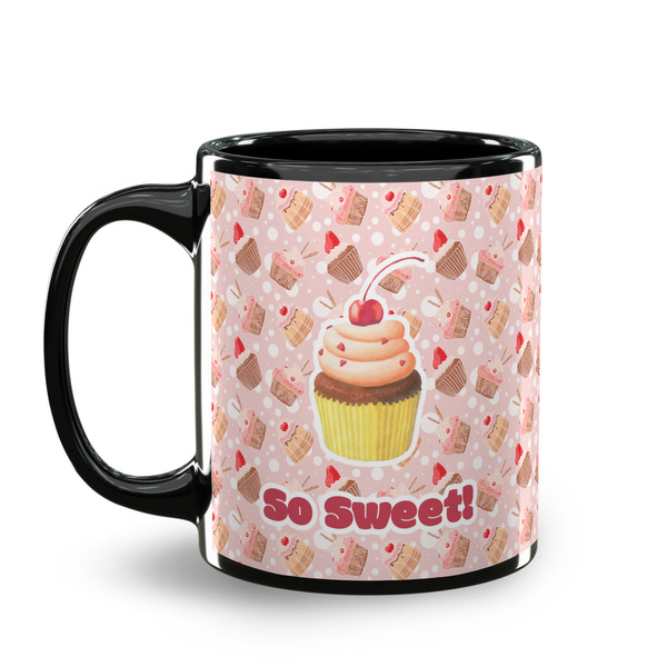 Sweet Cupcakes Coffee Mug - 11 oz - Black