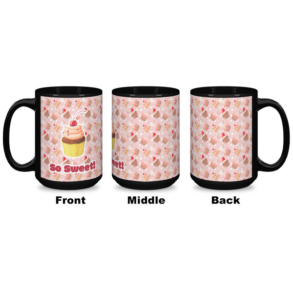 Sweet Cupcakes Coffee Mug - 15 oz - Black APPROVAL