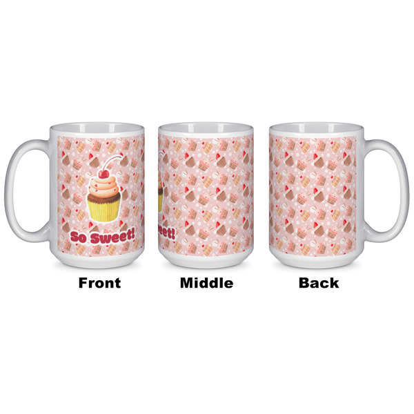 Sweet Cupcakes Coffee Mug - 15 oz - White APPROVAL