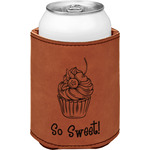 Sweet Cupcakes Leatherette Can Sleeve - Double Sided (Personalized)