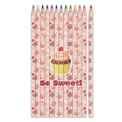 Sweet Cupcakes Colored Pencils (Personalized)