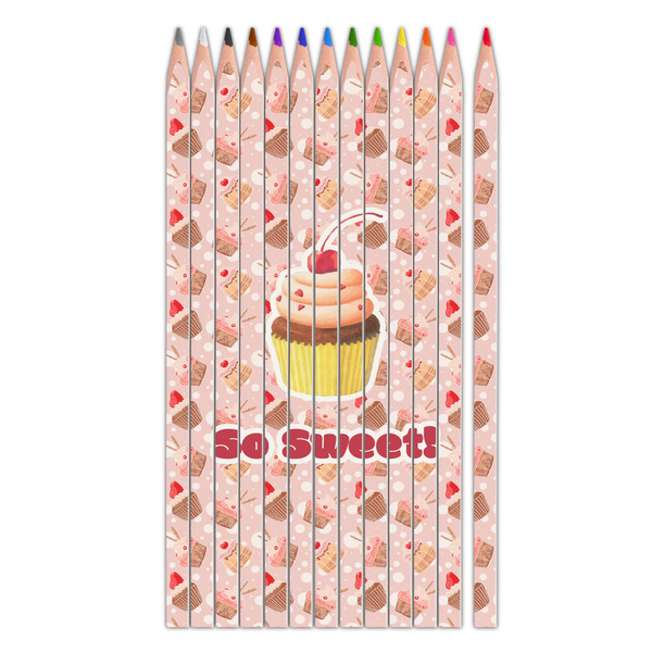 Custom Sweet Cupcakes Colored Pencils (Personalized)