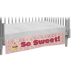 Sweet Cupcakes Crib Skirt w/ Name or Text