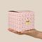 Sweet Cupcakes Cube Favor Gift Box - On Hand - Scale View