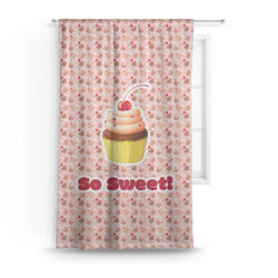 Sweet Cupcakes Curtain - 50"x84" Panel (Personalized)
