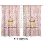 Sweet Cupcakes Curtain Panel - Custom Size (Personalized)