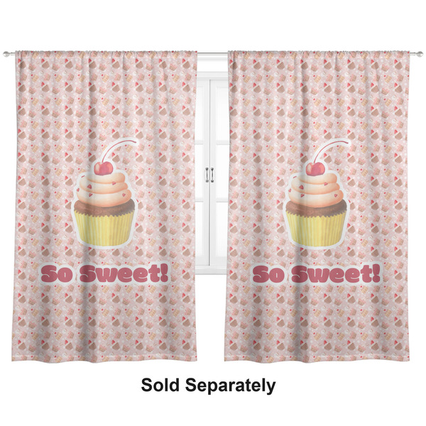 Custom Sweet Cupcakes Curtain Panel - Custom Size (Personalized)