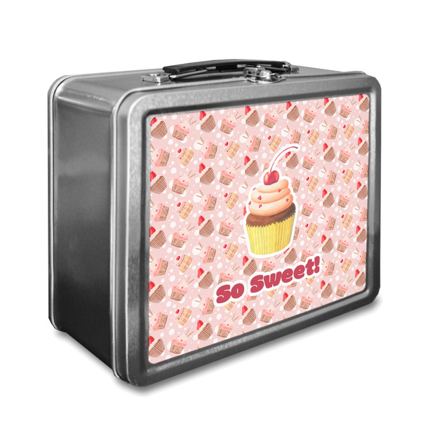 Custom Sweet Cupcakes Lunch Box w/ Name or Text