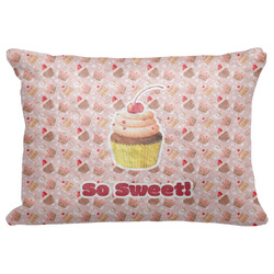 Sweet Cupcakes Decorative Baby Pillowcase - 16"x12" w/ Name or Text