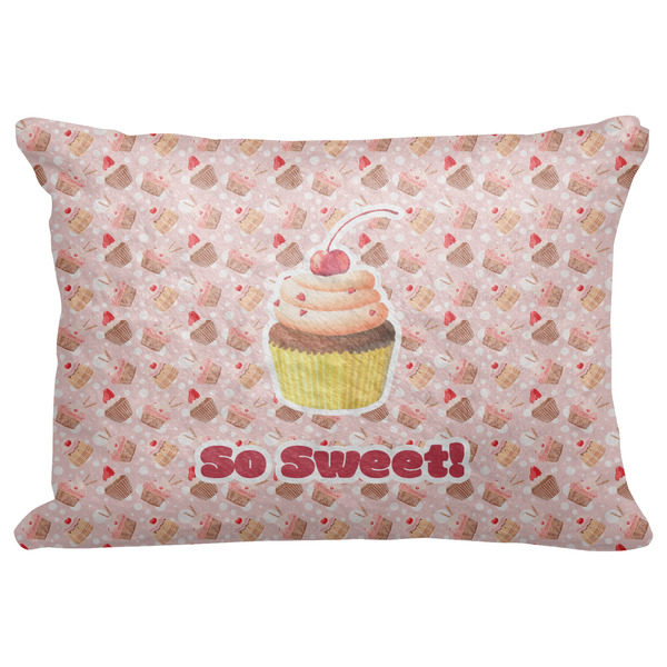 Custom Sweet Cupcakes Decorative Baby Pillowcase - 16"x12" w/ Name or Text