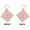Sweet Cupcakes Diamond Keychain (Front + Back)