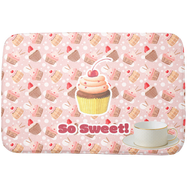 Sweet Cupcakes Dish Drying Mat - with cup