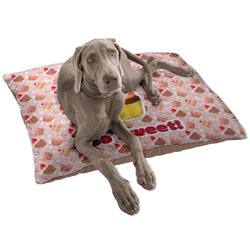 Sweet Cupcakes Dog Bed - Large w/ Name or Text
