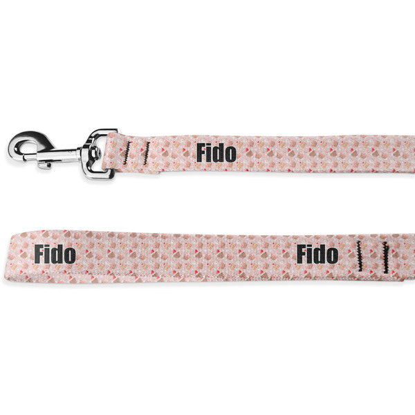 Custom Sweet Cupcakes Deluxe Dog Leash - 4 ft (Personalized)