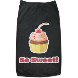 Sweet Cupcakes Black Pet Shirt - 3XL (Personalized)