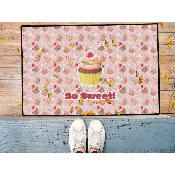 Sweet Cupcakes Door Mat - LIFESTYLE (Med)