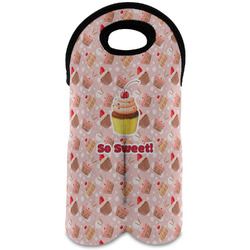 Sweet Cupcakes Wine Tote Bag (2 Bottles) w/ Name or Text