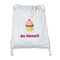 Sweet Cupcakes Drawstring Backpacks - Sweatshirt Fleece - Single Sided - FRONT