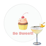 Sweet Cupcakes Printed Drink Topper - 3.25" (Personalized)