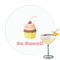 Sweet Cupcakes Printed Drink Topper - 3.25" (Personalized)