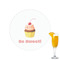Sweet Cupcakes Printed Drink Topper - 2.15" (Personalized)