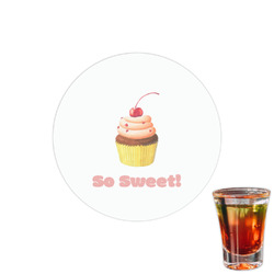 Sweet Cupcakes Printed Drink Topper - 1.5" (Personalized)