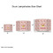 Sweet Cupcakes Drum Lampshades - Sizing Chart