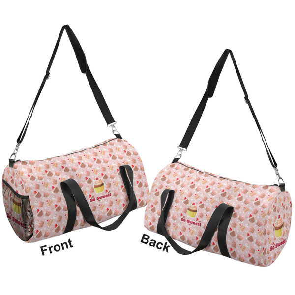 Sweet Cupcakes Duffle bag large front and back sides