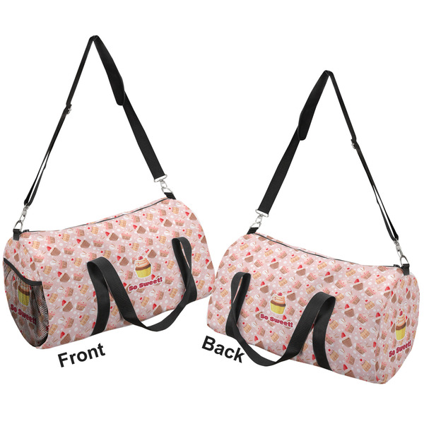 Sweet Cupcakes Duffle bag small front and back sides