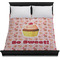 Sweet Cupcakes Duvet Cover - Queen - On Bed - No Prop