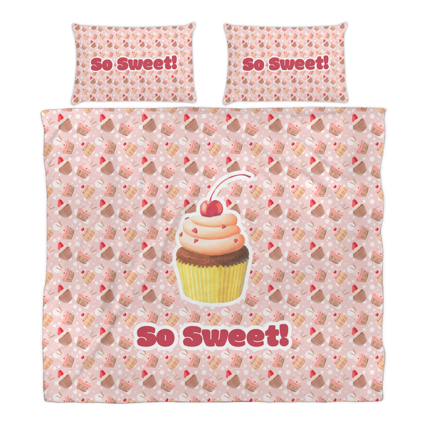 Sweet Cupcakes Duvet Cover Set - King - Alt Approval