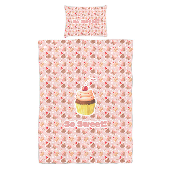 Sweet Cupcakes Duvet Cover Set - Twin - Alt Approval
