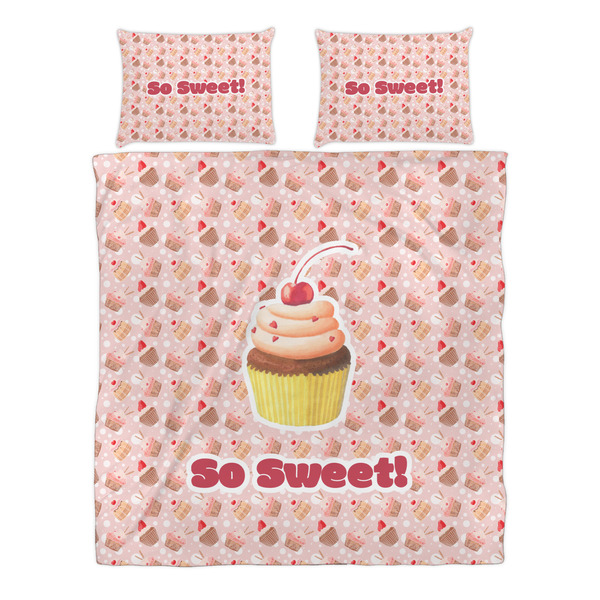 Sweet Cupcakes Duvet cover Set - Queen - Alt Approval