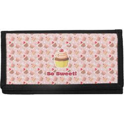 Sweet Cupcakes Canvas Checkbook Cover w/ Name or Text