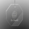 Sweet Cupcakes Engraved Glass Ornament - Octagon (Personalized)