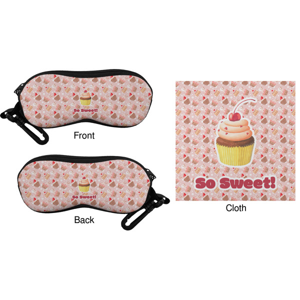 Sweet Cupcakes Eyeglass Case & Cloth (Approval)