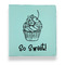 Sweet Cupcakes Leather Binder - 1" - Teal (Personalized)