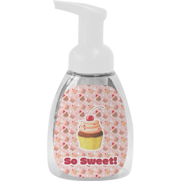 Custom Sweet Cupcakes Foam Soap Bottle - White (Personalized)