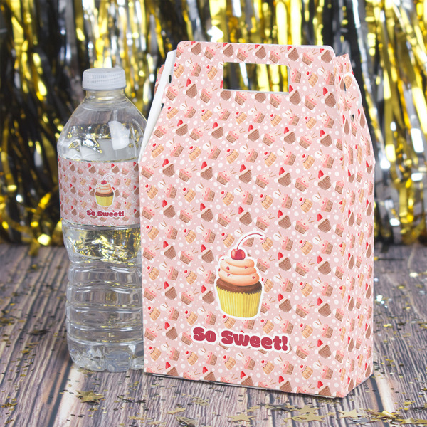 Sweet Cupcakes Gable Favor Box - In Context