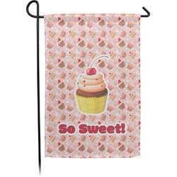 Sweet Cupcakes Small Garden Flag - Double Sided w/ Name or Text