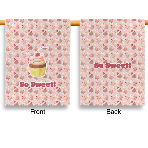 Sweet Cupcakes Garden Flags - Large - Double Sided - APPROVAL