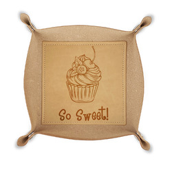 Sweet Cupcakes Genuine Leather Valet Tray (Personalized)