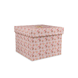 Sweet Cupcakes Gift Box with Lid - Canvas Wrapped - Small (Personalized)
