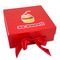 Sweet Cupcakes Gift Boxes with Magnetic Lid - Red - Front
