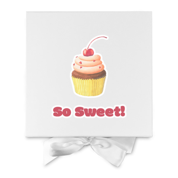 Sweet Cupcakes Gift Boxes with Magnetic Lid - White - Approval