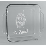 Sweet Cupcakes Glass Cake Dish - 8in x 8in