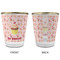 Sweet Cupcakes Glass Shot Glass - with gold rim - APPROVAL