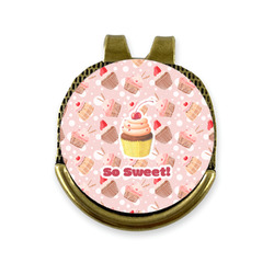 Sweet Cupcakes Golf Ball Marker - Hat Clip - Gold