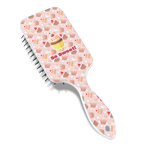 Sweet Cupcakes Hair Brush - Angle View